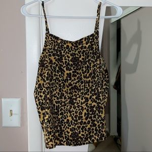 Kendall & Kylie Silky Leopard Tank
